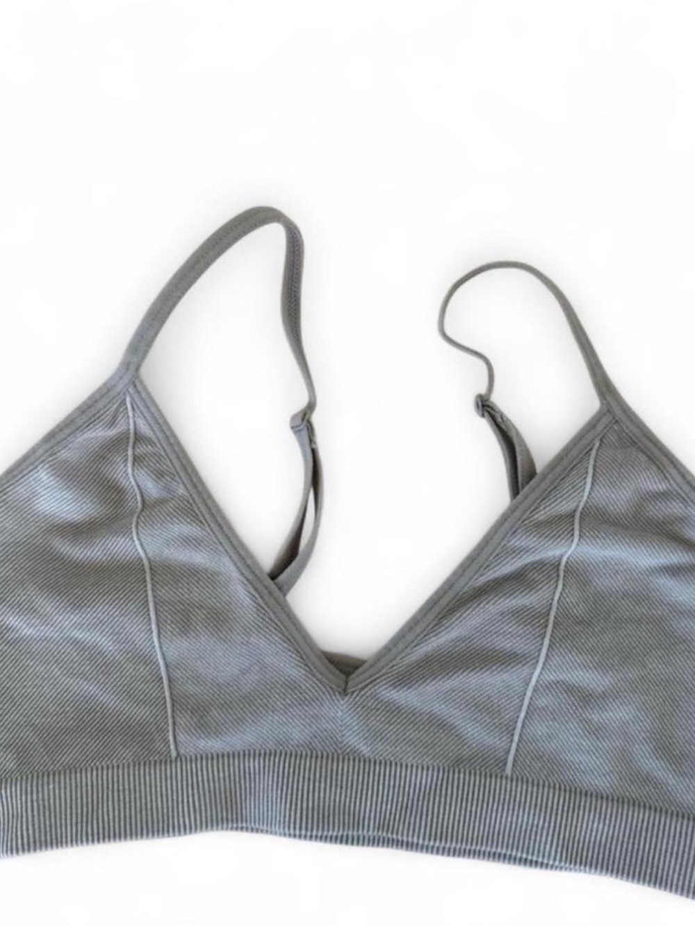 grey bralette